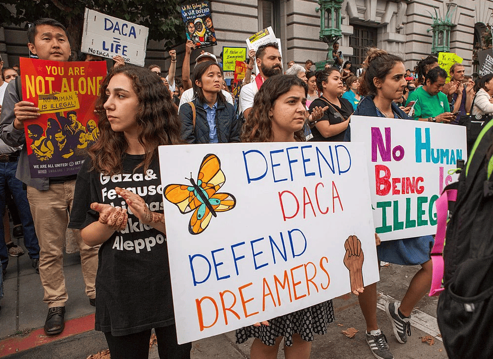 dreamers protest: defend DACA